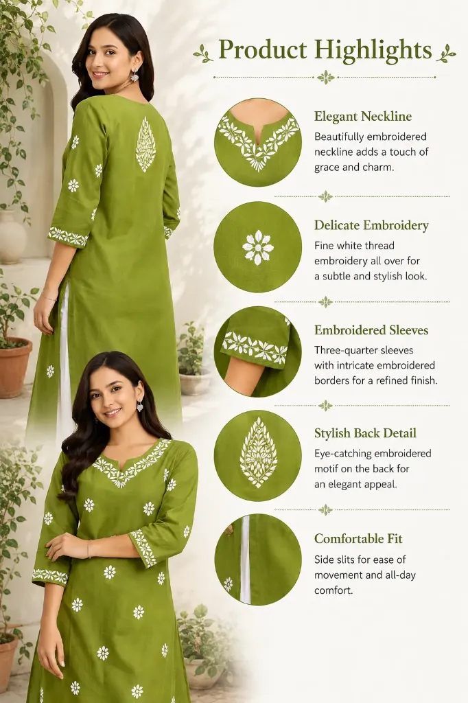 Mehreen Floral Kurta (S)